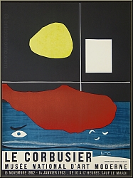 Le Corbusier: Muse National d'Art Moderne 1962, Lithographie Mourlot, Affiche d'exposition originale - Images