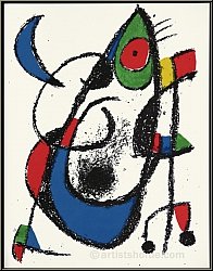 Joan Miro: La souris qui admirait la lune, 1975, Lithographie orig. XI