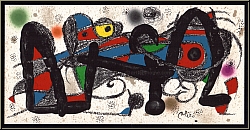 Joan Miro: Portugal 1974, Lithographie originale pour Miro sculpteur (Miro Escultor) - Estampes rares
