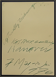 Cy Twombly: Affiche originale pour l'exposition au Kestner-Gesellschaft  Hanovre en 1976, tirage original