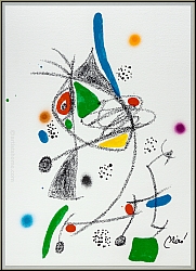Joan Miro: Maravillas con variaciones acrsticas en el Jardin de Miro, 1975 - lithographie orig. petite souris