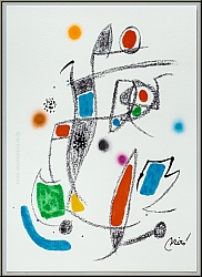 Joan Miro: Maravillas con variaciones acrsticas en el Jardin de Mir 1975, Motif 'La Libellule' Lithographie