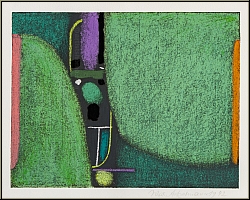 Max Ackermann:  Printemps  1972, srigraphie originale en couleurs, signe et date - images uvre grav