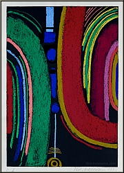 Max Ackermann:  nergie - Fortissimo  1973, srigraphie originale, signe et date - Images uvre graphique