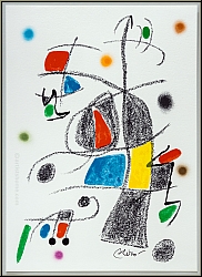 Joan Miro: Maravillas 1975 - Motif  cureuil  Lithographie originale