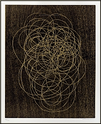 Anna-Eva Bergman: �La vie� Gravure sur bois originale sign�e pour l'album �L'Or de vivre� 1974 - �uvre grav�