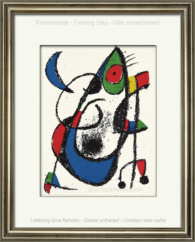 Joan Miro: La souris qui admirait la lune, 1975, Lithographie orig. XI