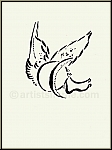 Marc Chagall: Cain et Abel, Lithographie originale Verve Bible 1960 - le verso - uvre grav | estampes
