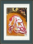 Marc Chagall: Cain et Abel, Lithographie originale Verve Bible 1960 - Le fratricide - uvre grav | estampes