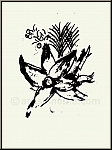 Marc Chagall: Adam et ve et le Fruit dfendu 1960 Lithographie originale, Dessins pour la Bible - uvre grav