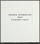 Graham Sutherland:  Hybrid  1972, Lithographie originale pour  Souvenirs et portraits d'artistes  Mourlot