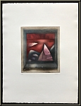 Michle Nedelec: Le Soir Gravure  l'eau-forte, phases du crpuscule, signe au crayon - estampes rares
