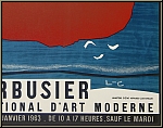 Le Corbusier: Muse National d'Art Moderne 1962, Lithographie Mourlot, Affiche d'exposition originale - Images
