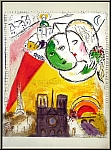 Marc Chagall: Le Dimanche, Derriere le miroir 66-67-68, Lithographie