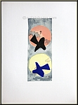 Georges Braque:  Soleil et lune II  Deux oiseaux, 1959, Lithographie