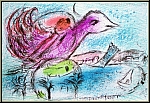 Marc Chagall:  La Baie  1962, Lithographie originale Mourlot
