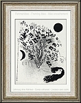 Marc Chagall:  Le Soir  1952 Lithographie originale pour Verve  Vision de Paris  | Estampes originales