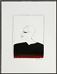 Paul Wunderlich: Profil avec Archaeopteryx, Lithographie 1994, signe