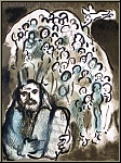 Marc Chagall: Mose et son Peuple, 1973 pour  Le message biblique 