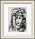 Marc Chagall:  Le clown blanc  1964, Lithographie originale