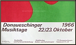 Jean (Hans) Arp: Affiche Donaueschinger Musiktage 1966, Lithographie