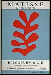 Henri Matisse: Affiche Berggruen & Cie 1953, Papiers dcoups, Mourlot