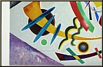 Wassily Kandinsky: Lithographie couleur  Tache rouge II  Composition abstraite edite par Maeght en 1960