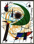 Joan Miro: La Lune verte 1972, Lithographie originale V, jeune lune