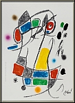 Joan Miro: Maravillas 1975 - Au jardin fleuri, Lithographie originale