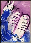 Marc Chagall: Mo�se (III) et les tablets de la loi, 1956 - prix r�duit