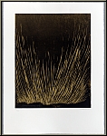 Anna-Eva Bergman: � Le feu � Gravure sur bois originale sign�e pour �L'Or de vivre� 1974 - estampes originales