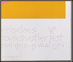 Max Bill: Schweizerisches Tonk�nstlerfest Amriswil 1974, Affiche originale, lithographie par Erker, sign�e